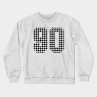 Plaid Number - 90 - Dark Crewneck Sweatshirt